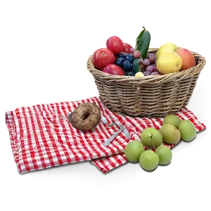 Festive Picnic Blanket PNG 06132024