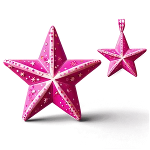 Festive Pink Stars Png Jhi1 PNG image