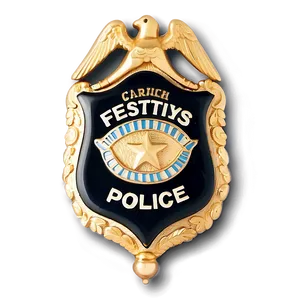 Festive Police Badge PNG Cgh56 PNG