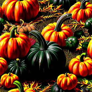 Festive Pumpkin Patch Celebration PNG Ecc