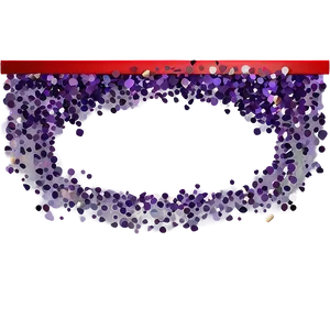 Festive Purple Confetti Border Png 06262024 PNG image