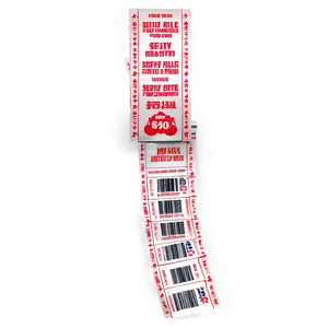 Festive Raffle Ticket PNG 06262024