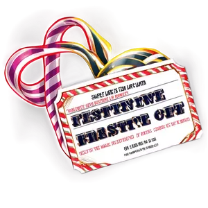 Festive Raffle Ticket PNG Tjm70 PNG