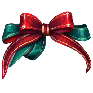 Festive Red Bow PNG 47