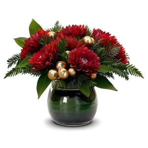 Festive Red Flowers Arrangement PNG Syb PNG