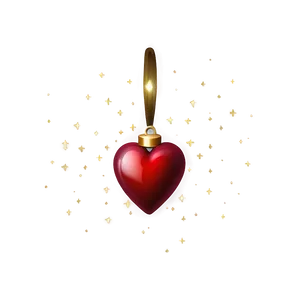 Festive Red Heart Emoji PNG 06262024