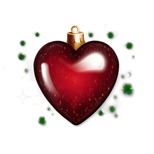 Festive Red Heart Emoji PNG 06262024