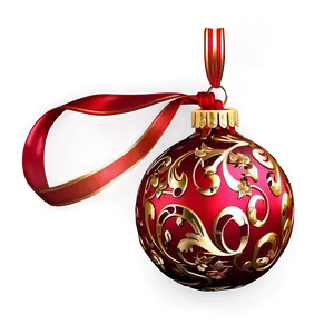 Festive Red Ornament Png 19 PNG image