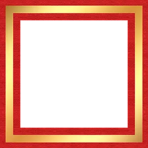 Festive Redand Gold Frame