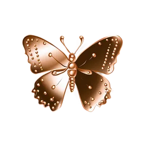 Festive Rose Gold Butterfly PNG Avf86 PNG