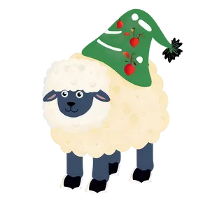 Festive Sheep PNG Fpv35 PNG
