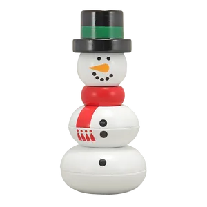 Festive Snowman Toy Figure PNG image