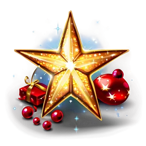 Festive Sparkle Stars PNG 70