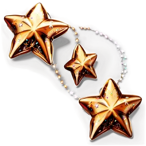 Festive Sparkle Stars PNG Sxa