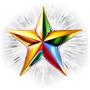 Festive Star Outline PNG Xxf