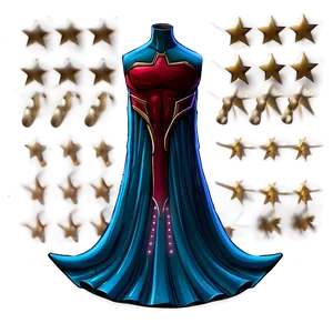 Festive Superhero Cape Decoration Png 06202024 PNG image