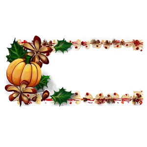 Festive Thanksgiving Border Png 82 PNG image