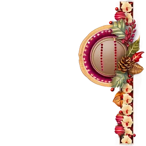 Festive Thanksgiving Border Png Vtb PNG image