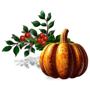 Festive Thanksgiving Pumpkin Png Ghw PNG image
