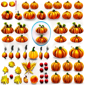 Festive Thanksgiving Pumpkin Png Rcp PNG image