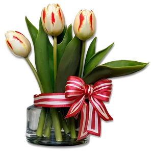 Festive Tulips Arrangement Png Sbv37 PNG image