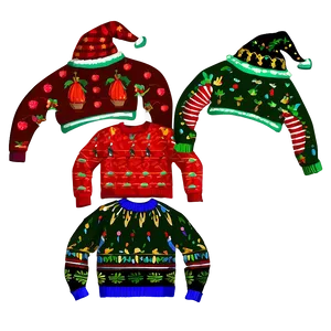Festive Ugly Sweaters PNG Bty