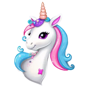 Festive Unicorn Clipart PNG Gyk86 PNG