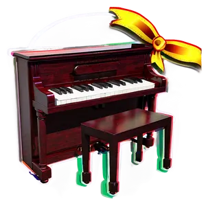 Festive Upright Piano For Holidays PNG Weh PNG