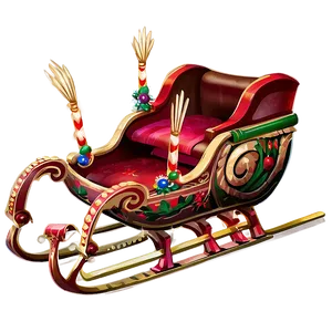 Festive Village Christmas Sleigh PNG 90 PNG