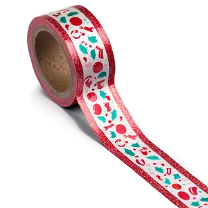Festive Washi Tape Aesthetic PNG Ocw