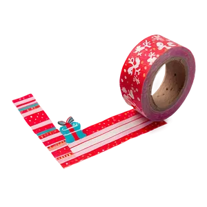 Festive Washi Tape Aesthetic PNG Woo88 PNG