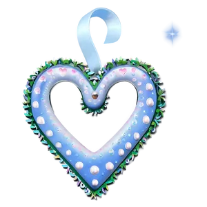 Festive White Hearts PNG 74 PNG