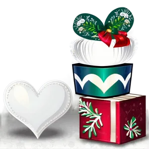 Festive White Hearts PNG Hdp40 PNG