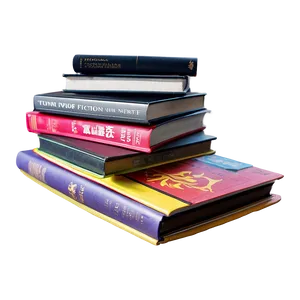 Fiction Books Stack Png Pmc17 PNG image