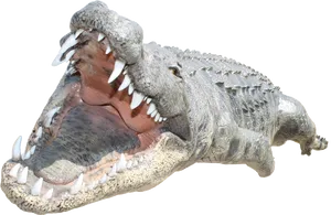 Fierce Crocodile Open Mouth PNG image