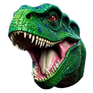 Fierce Dinosaur Head Design PNG Wud PNG