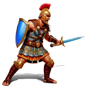 Fierce Gladiator Arena Chase Png Slx47 PNG image