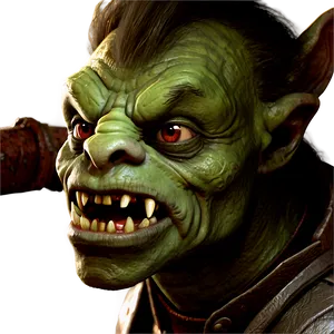 Fierce Goblin Warrior Png 05252024 PNG image