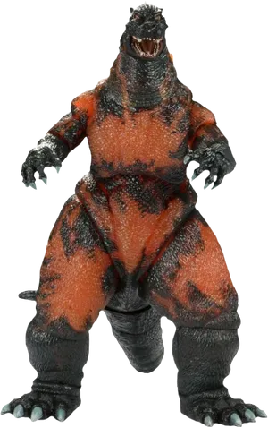 Fierce Godzilla Figure PNG image