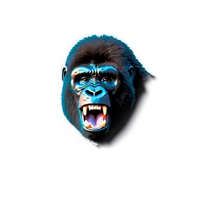 Fierce Gorilla Roar PNG Jnn PNG
