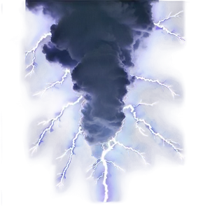 Fierce Lightning Strike PNG 95