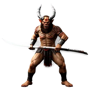 Fierce Oni Warrior PNG Kfx56 PNG