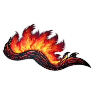 Fierce Red Fire Wave Png 44 PNG image