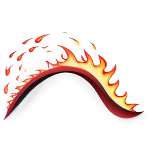 Fierce Red Fire Wave PNG 55
