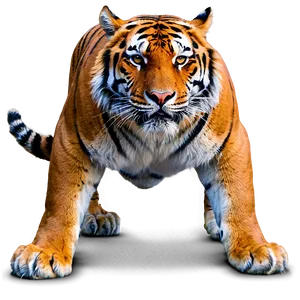 Fierce Tiger Stance PNG Clx
