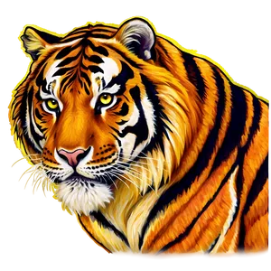 Fierce Tiger Sticker Png 40 PNG image