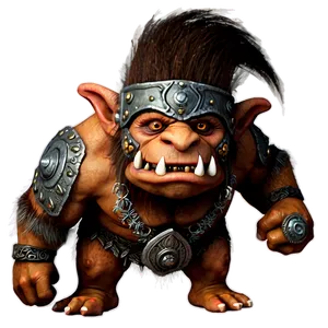 Fierce Warrior Troll PNG Asm44