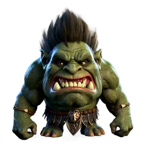 Fierce Warrior Troll PNG Ety
