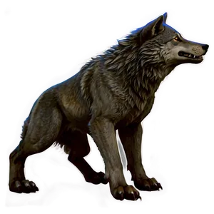 Fierce Wolf Battle Stance PNG 89 PNG