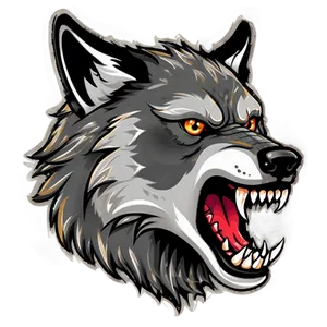 Fierce Wolf Head Mascot PNG 41 PNG